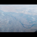 Blick auf Kairo während des Rückflugs